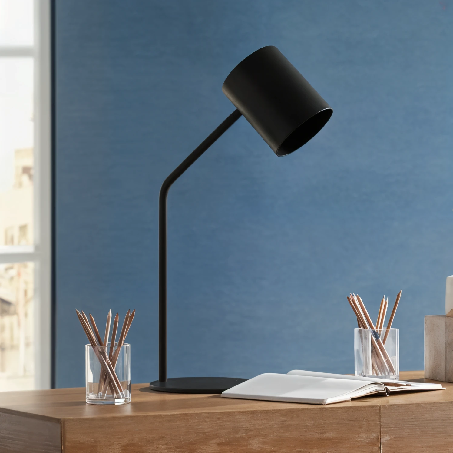 Lámpara de Mesa Velador Fijo Simple Interior de Polipropileno en la categoría de Iluminación Interior, Lamparas, Lamparas de Escritorio, Lamparas de Mesa, Veladores