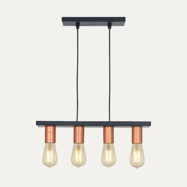 Colgante-4-luces-vintage-altura-regulable Colgante 4 luces vintage altura regulable
