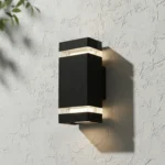 Apliques de Pared Exterior Moderno Bidireccional | Aluminio Negro | IP54