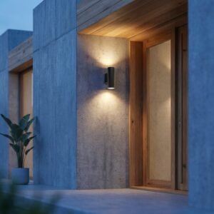 Aplique Exterior Asterion Bidireccional en Aluminio Negro (GU10) - Image 2