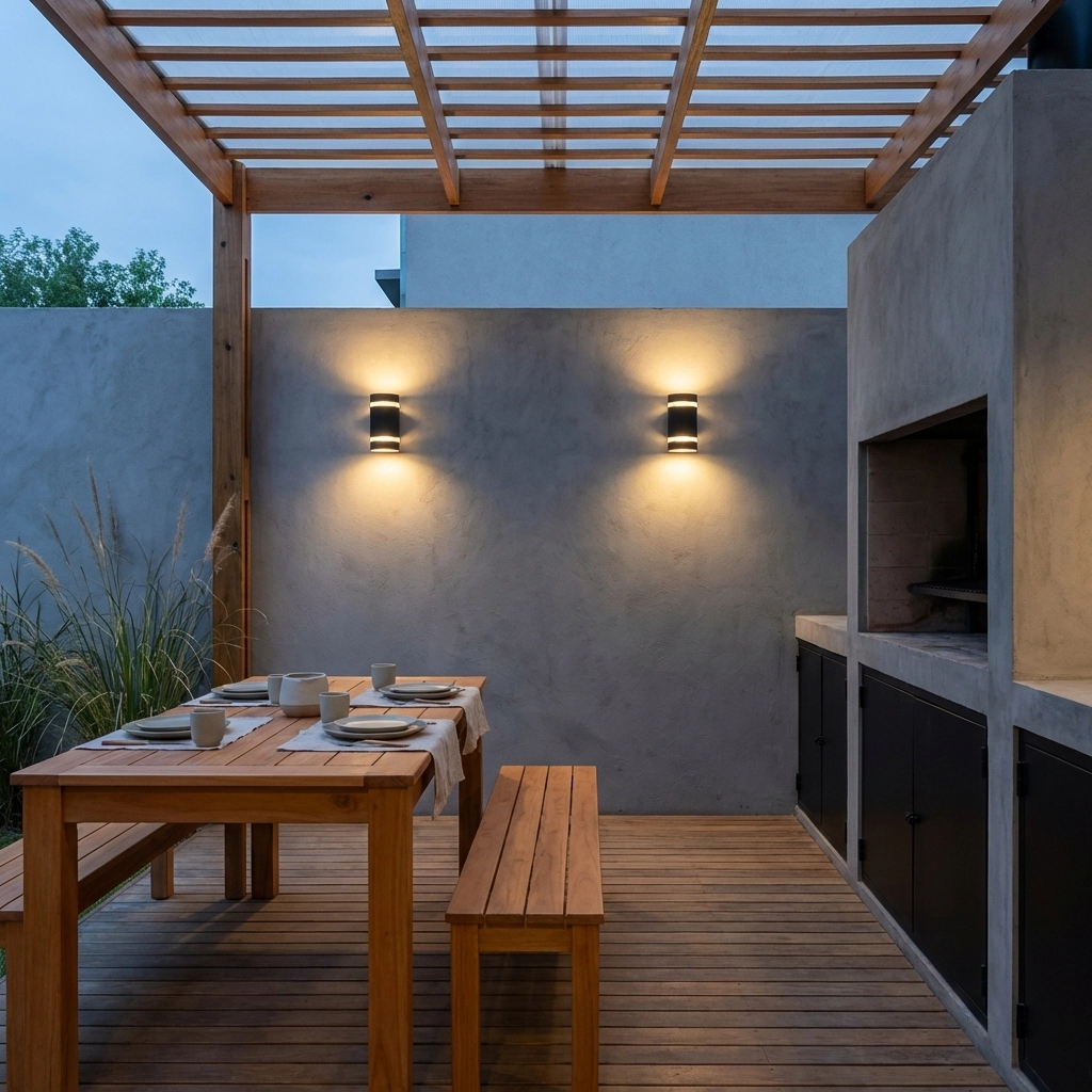 Apliques de Pared Exterior Moderno Bidireccional