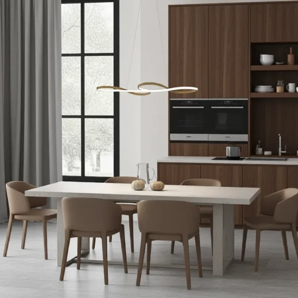 Colgante Finalborgo — Aros dorados LED integrado — Ambiente | Lampamac