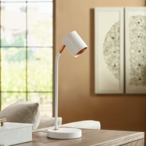 Lámpara De Mesa Asteria Moderna Interior en Metal Blanco 1 Luz - Image 1