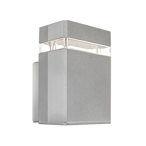 Aplique Ext. Hottingen — Unidireccional aluminio gris GU10 — Detalle | Lampamac