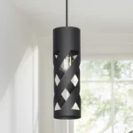 Lámpara de Techo Colgante Tubo Interior Chapa