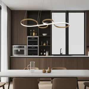 Colgante Dorado Moderno 100cm | Iluminación Cálida 3000K - Image 2