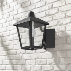 Farol de hierro colonial para pared, estilo vintage, ideal para exteriores