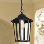 Farol Exterior Vintage de Hierro | Hexagonal c/Cadena | 31x20cm