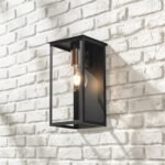 Farol NOVARA de hierro para pared, estilo industrial. Ideal para exterior, pasillo o living.