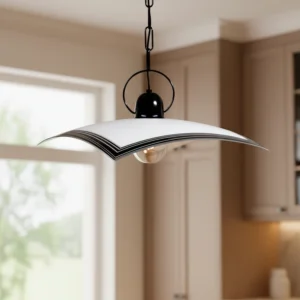 Colgante PARIS 35x35 cm. Lámpara colgante moderna de diseño, ideal para cocina, comedor o dormitorio.