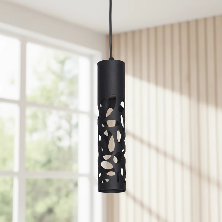 Colgante TUBO 3, lámpara colgante moderna de diseño, ideal para comedor o dormitorio.