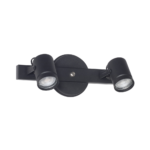 Spot GRANADA 2xGZ-10, aplique de pared moderno negro con dos focos