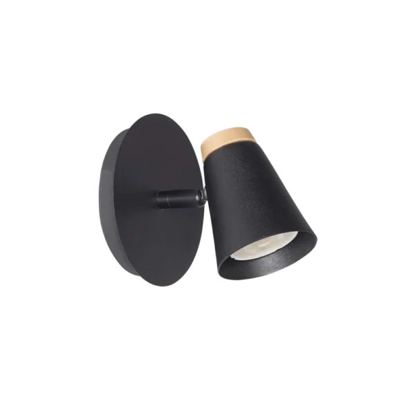 Aplique Isola — Spot interior acero negro GU10 — Ambiente | Lampamac