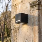 Aplique de Pared Moderno BOLONIA Exterior Negro GU 10