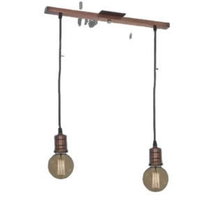 Lámpara de techo colgante vintage de metal para interiores – Cocina, comedor, living, dormitorio y oficina - Image 2