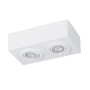 Plafón de Techo Moderno VALENCIA de 2 Luces Blanco - Image 2