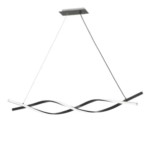 Colgante Negro Moderno 120cm | Luz Cálida 3000K | Diseño Elegante - Image 2