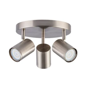 Plafón de Techo Moderno Hafdís 3 Focos GU10 Orientables Color Platil - Image 2