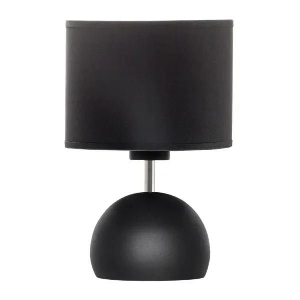 Lámpara de Mesa Alassio — Bocha negro moderno E27 — Detalle | Lampamac