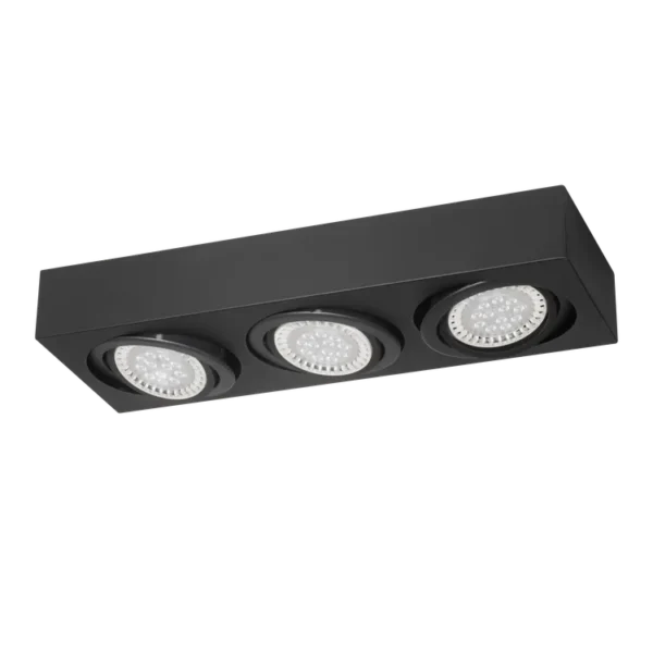 Plafón Aventino — Lineal moderno metal GU10 — Ambiente | Lampamac