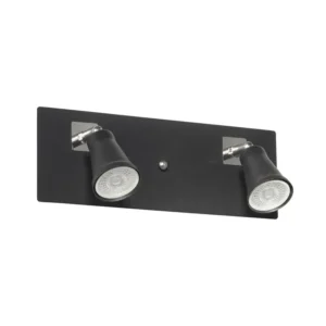 Spot DUBLIN doble GU-10, orientable, negro mate moderno - Image 2