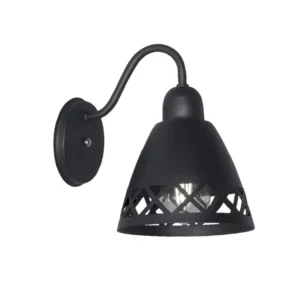 Aplique Pared VITORIA Industrial Negro Mate para Interior | E-27 - Image 2