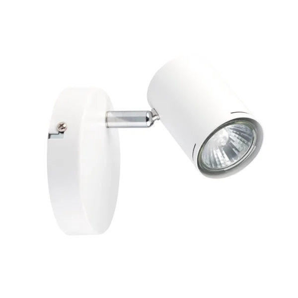 Aplique Spandau — Spot direccional acero blanco GU10 — Detalle | Lampamac