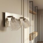 Aplique de Pared Moderno IBIZA 2 Luces Acero CUBETO