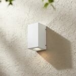 Aplique Exterior Cádiz Bifaz Moderno en Hierro Blanco (GU10)