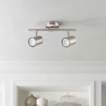 Apliques de Pared Modernos 2xGU10 | Acero Platil | Interior | 30cm