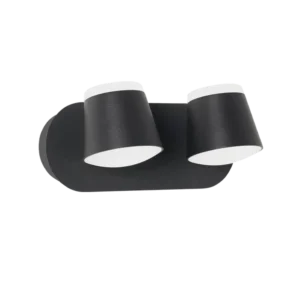 Apliques de Pared LED Modernos | Luz Cálida 3000K | Negro Oval - Image 2