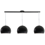 Colgante Altair  Lámpara Lineal de 3 Luces en Metal Negro