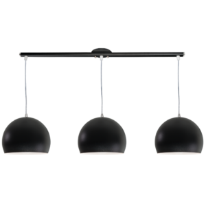 Colgante Altair Lámpara Lineal de 3 Luces en Metal Negro - Image 1