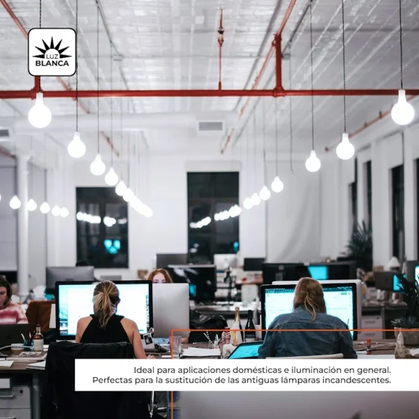 Lámpara Led Bulbo 9w A60 Luz Fria — Vista 8 | Lampamac