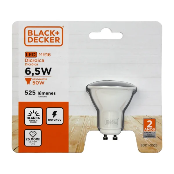 Lámpara Led Dicroica 6.5w MR16 Luz Fria — Vista 3 | Lampamac