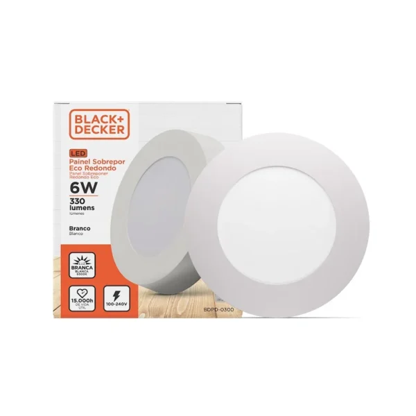 Plafón de Sobreponer 6w Blanco Redondo Luz Fria — Vista 6 | Lampamac
