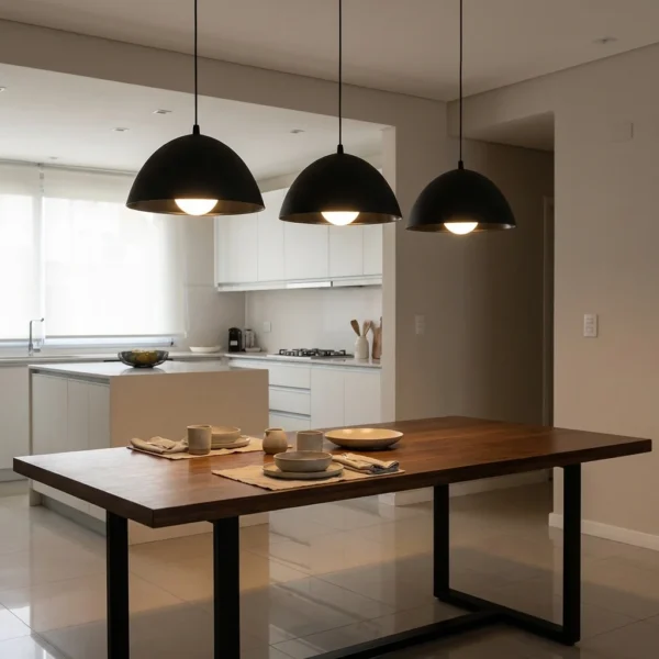 Colgante Lacunare — Semiesférica PVC moderno E27 — Detalle | Lampamac