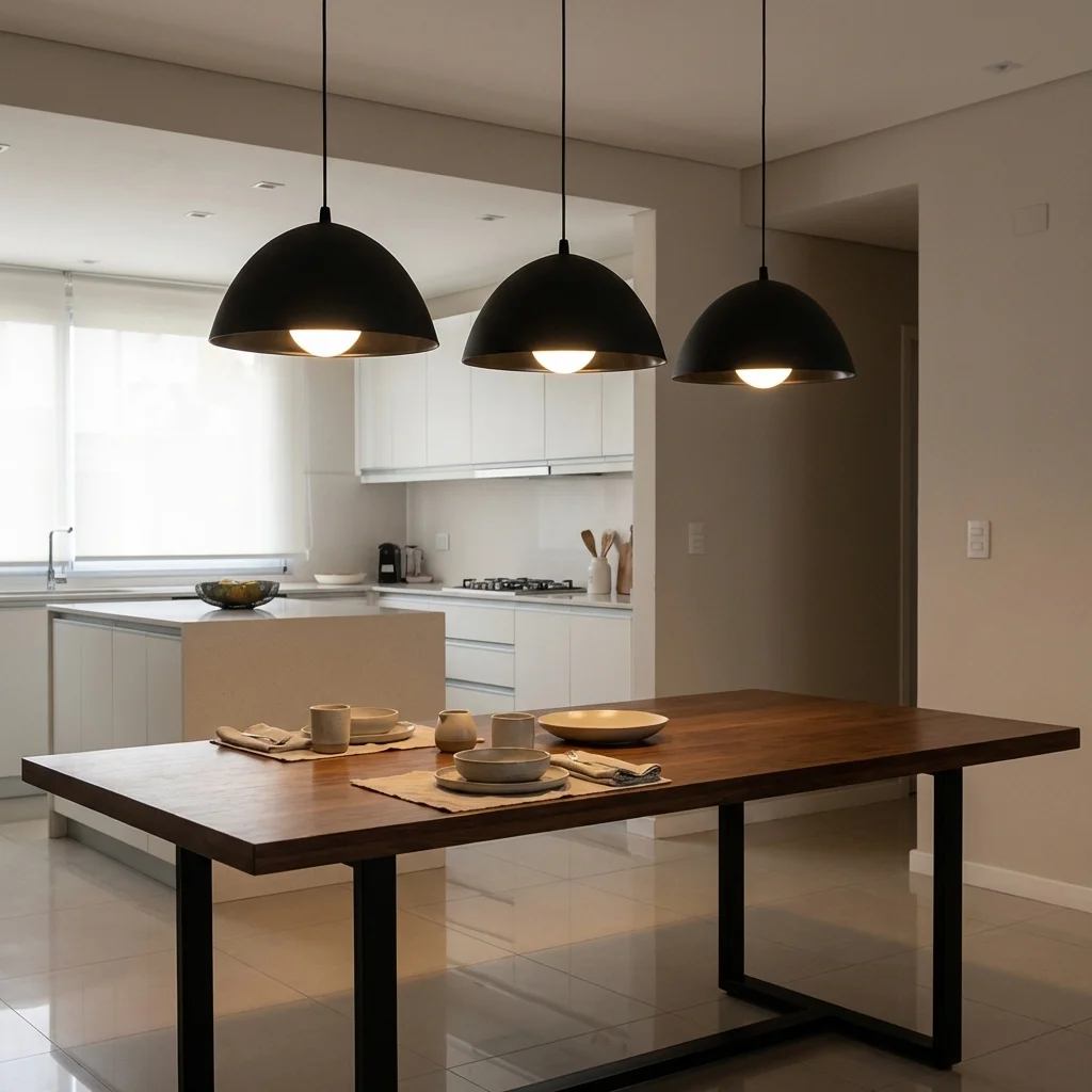 Colgante Lacunare — Semiesférica PVC moderno E27 — Detalle | Lampamac