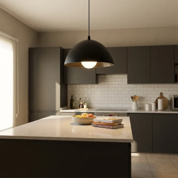 Colgante Lacunare — Semiesférica PVC moderno E27 — Ambiente | Lampamac