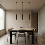 Colgante Almagro — Tubo minimalista hierro negro GU10