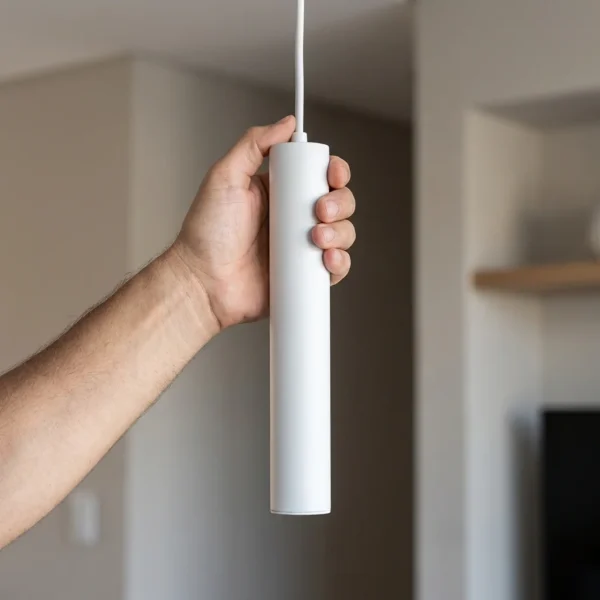 Colgante Navata — Tubo minimalista metal E27 — Dimensiones | Lampamac