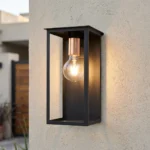 Aplique Ext. Monteverde — Industrial hierro negro E27