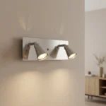 Aplique Pigneto — Doble orientable acero GU10