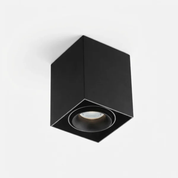 Spot Chiado — Orientable aluminio negro GU10 — Detalle | Lampamac