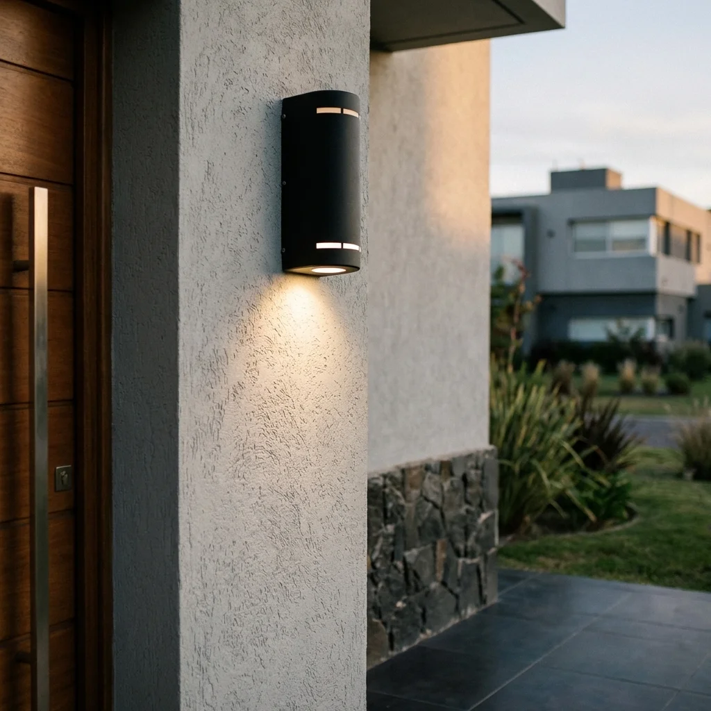 Aplique Ext. Spoleto — Cilíndrico metal moderno GU10 — Detalle | Lampamac