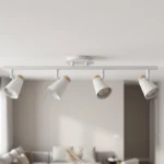 Plafon Valsoria — Metal moderno, cuatro luces interior (LED)
