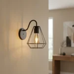 Aplique Limonaia — Jaula geométrica hierro E27