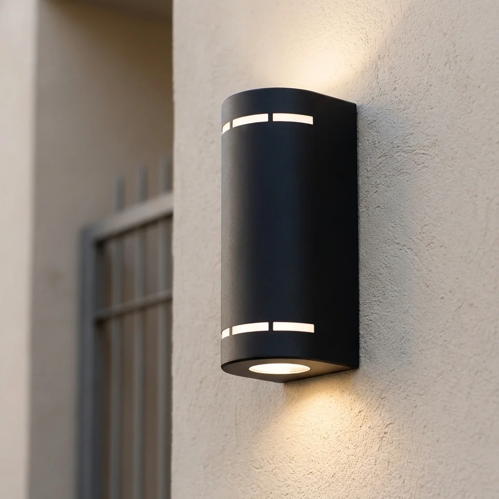 Aplique Ext. Spoleto — Cilíndrico metal moderno GU10 | Lampamac