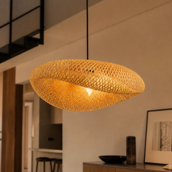 Colgante Lalvéra — Bambú Natural, orgánico (LED) — Imagen 7 | Lampamac