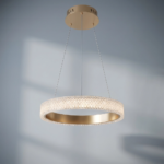 Colgante Lamparas de Techo - Colgante Corventéra — Metal Dorado, moderno lineal (LED) foto de producto | Lampamac